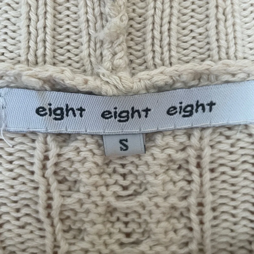 Eight Eight Eight Tan Crew Neck Cotton Sweater - Picture 2 of 8